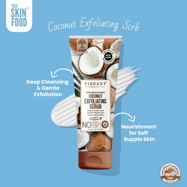 Vibrant Beauty-Coconut Exfoliating Scrub (200ml)