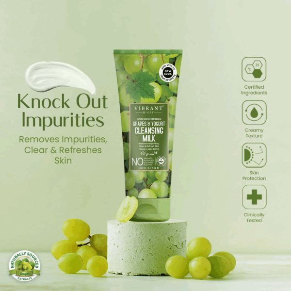 Vibrant Beauty Grapes & Yogurt Cleansing Milk (200ml)