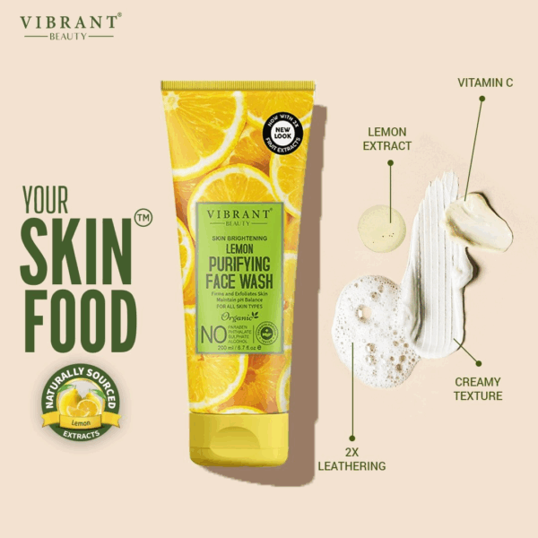 Vibrant Beauty-Lemon Purifying Face Wash (200ml)