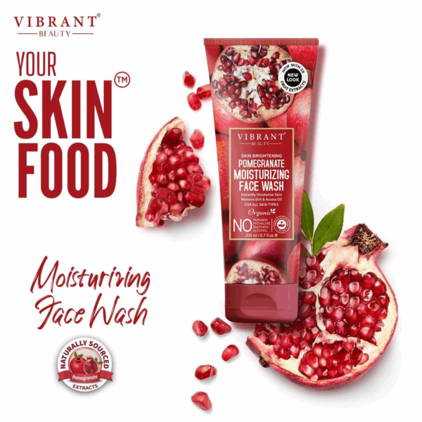 Vibrant Beauty-Pomegranate Moisturizing Face Wash (200ml)
